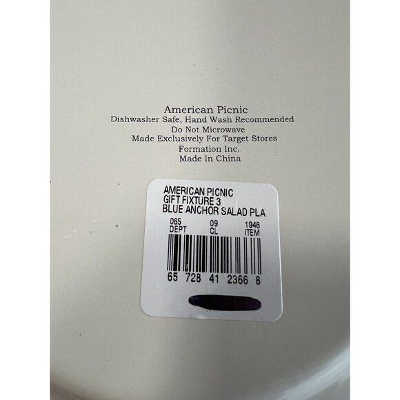 Target American Picnic Enamel metal Dinner Plates/Bowls Set of 8 - Picture 6 of 7